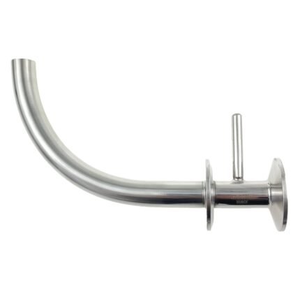 1.5" TC x 1.5" TC x 3/4" Diameter Stainless Steel Tri Clover Pickup Dip Tube Racking Arm Homebrew Fitting