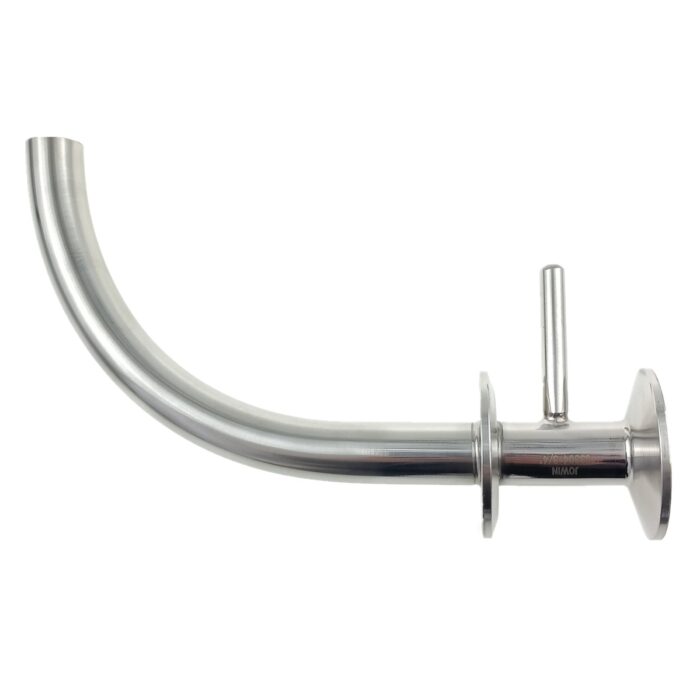 1.5" TC x 1.5" TC x 3/4" Diameter Stainless Steel Tri Clover Pickup Dip Tube Racking Arm Homebrew Fitting