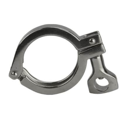 Heavy-Duty SS304 Stainless Steel Sanitary Single Hinge Clamp for Tri-Clamp Fittings