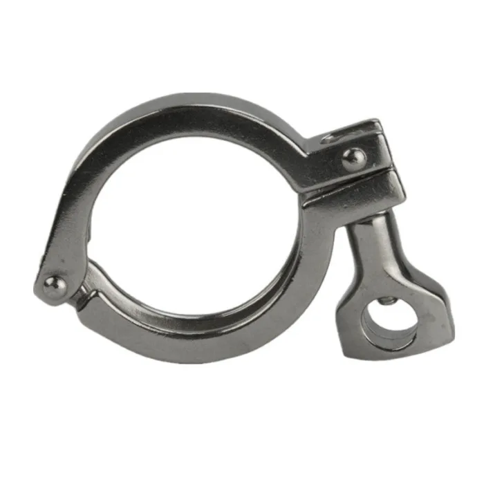sanitaryfittings_14 Heavy-Duty SS304 Stainless Steel Sanitary Single Hinge Clamp for Tri-Clamp Fittings