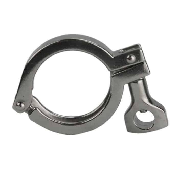 sanitaryfittings_14 Heavy-Duty SS304 Stainless Steel Sanitary Single Hinge Clamp for Tri-Clamp Fittings