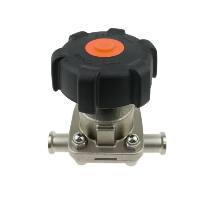 3/4" Stainless Steel Tri Clover Compatible Diaphragm Valve - SS316L Tri Clamp