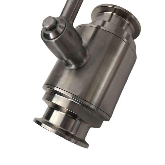 tcballvalves304_13 Шаровой кран Tri Clover с туманным дизайном и седлом из нержавеющей стали 304 PTFE