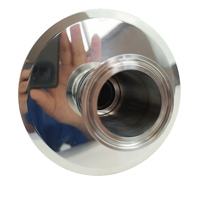 triclampcipcleaningball_12 4" Tri Clamp Spray Ball with 1.5" Tri Clamp Compatible Inlet - Rotating CIP Spray Ball