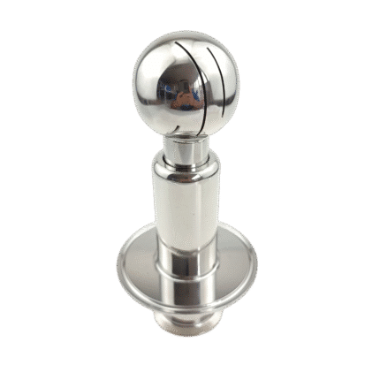 360-Degree Rotating CIP Spray Ball with 1.5" Tri-Clamp on 3" Tri-Clamp Cap