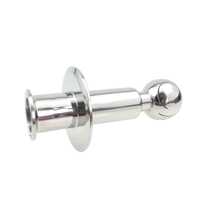 triclampcipcleaningball_5 360-Degree Rotating CIP Spray Ball with 1.5" Tri-Clamp on 3" Tri-Clamp Cap