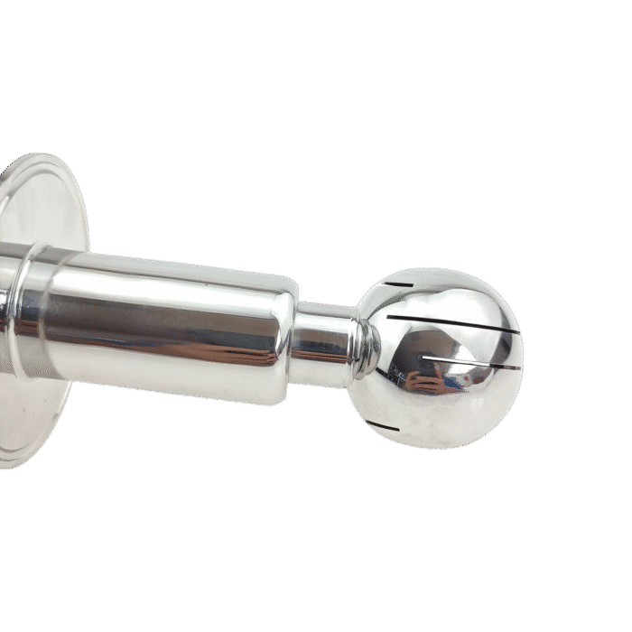 triclampcipcleaningball_8 4" Tri Clamp Spray Ball with 1.5" Tri Clamp Compatible Inlet - Rotating CIP Spray Ball