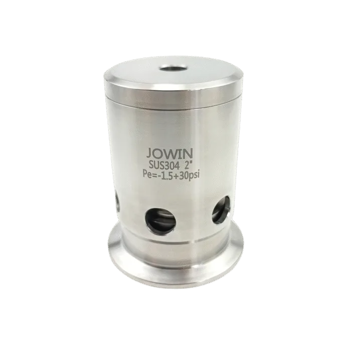 triclampprv_4 Válvula de alívio de pressão e quebra-vácuo de 2" Tri Clamp de 15 ou 30 PSI em aço inoxidável 304