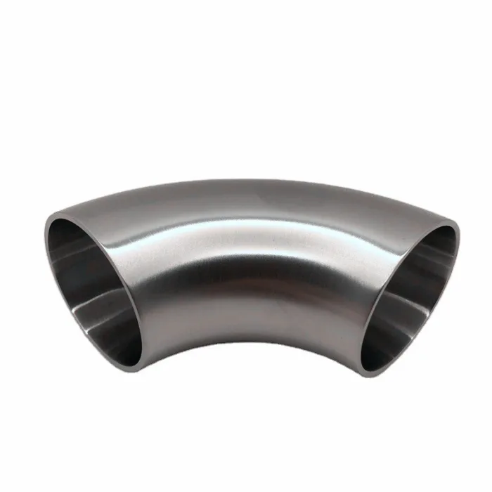 weldelbow_11 Polished 90-Degree Short Elbow Fitting in Hygienic Stainless Steel 316L