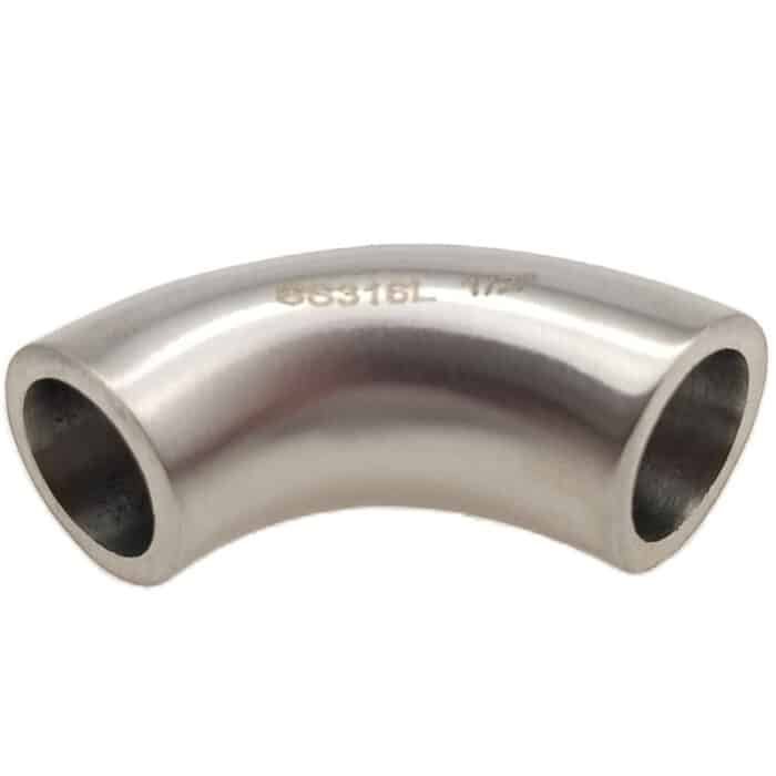weldelbow_2 Polished 90-Degree Short Elbow Fitting in Hygienic Stainless Steel 316L
